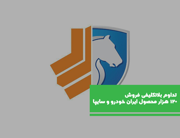 تداوم بلاتکلیفی فروش ۱۲۰ هزار محصول ایران خودرو و سایپا با ۵ درصد کمتر از بازار